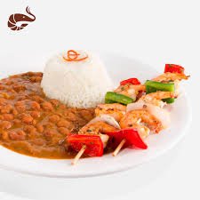 OPCION N° 6 - Camarón, arroz, menestra y llapingacho